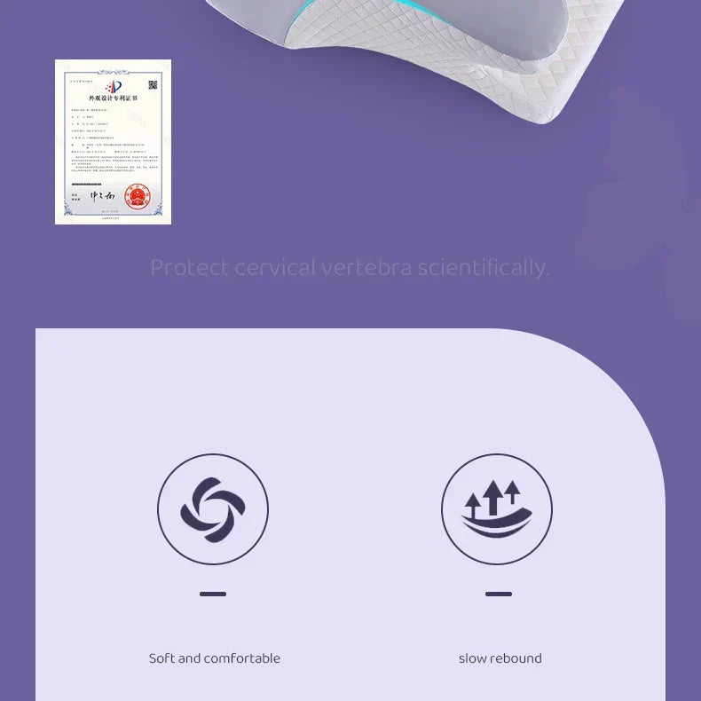 Orthopedic Memory Foam Pillow β Butterfly Shape for Neck Support