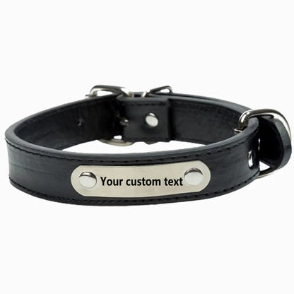 Custom Personalized Dog Collar With Name Engraved Id  Leather For All Types Of Puppies And Kittens