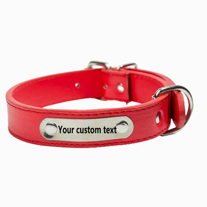 Custom Personalized Dog Collar With Name Engraved Id  Leather For All Types Of Puppies And Kittens